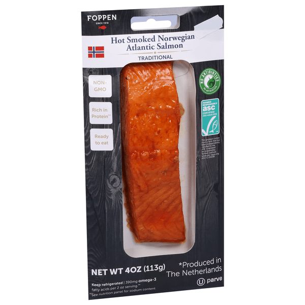 Foppen Atlantic Salmon, Hot Smoked Norwegian, Traditional | Hy-Vee
