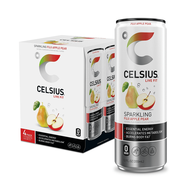 Celsius Sparkling Fuji Apple Pear 4Pk | Hy-Vee Aisles Online