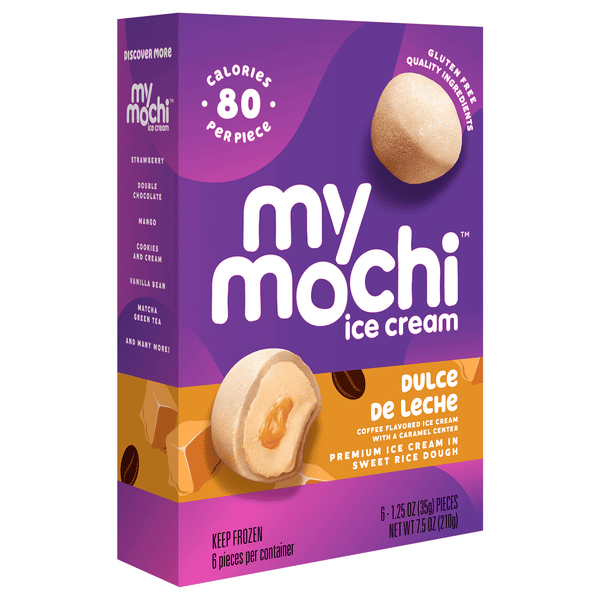 My/Mo Mochi Ice Cream, Dulce De Leche 6-1.5 oz. Pieces | Hy-Vee