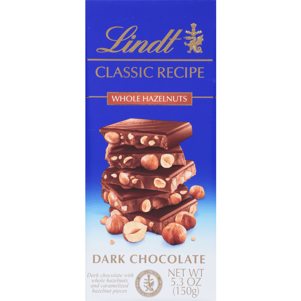 Lindt Classic Recipe Whole Hazelnut Dark Chocolate Bar | Hy-Vee