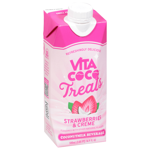 乳液・ミルク Victoria Vita Coco Treats Coconutmilk Beverage, Strawberries & Creme | Hy