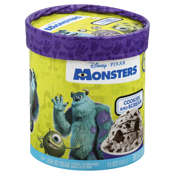 eyescream 　ans dotsloevner Disney/Pixar Monsters Cookies & Scream Light Ice Cream | Hy-Vee