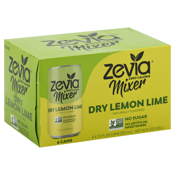 Zevia Mixer, Lemon Lime with Bitters 6 Pack | Hy-Vee Aisles Online