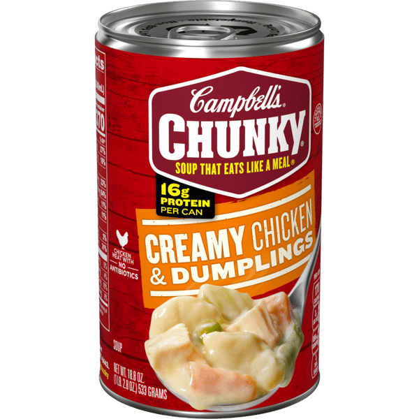 Campbell's Chunky Creamy Chicken & Dumplings Soup | Hy-Vee Aisles