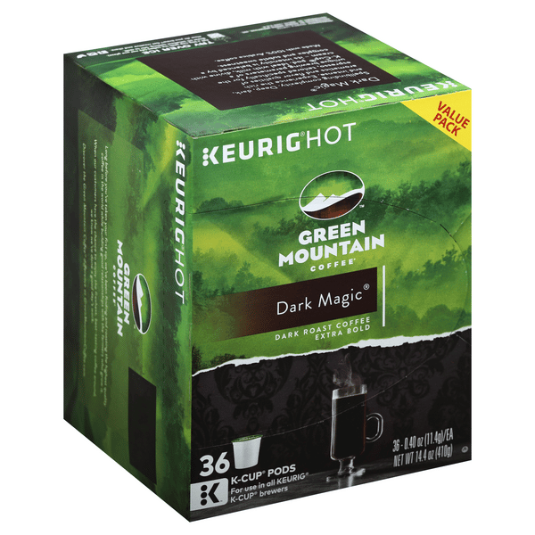 Green Mountain Coffee Dark Magic Dark Roast Extra Bold Coffee K