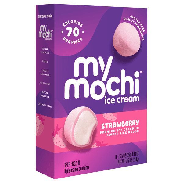 メンテナンス mochi My/Mo Mochi Ice Cream Ripe Strawberry 6 - 1.5 Oz Pieces | Hy-Vee