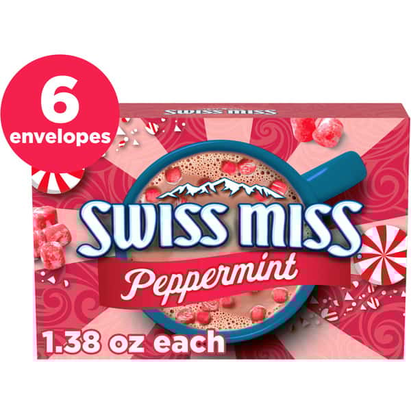 Swiss Miss Hot Cocoa Peppermint Envelopes 6-1.38 oz | Hy-Vee