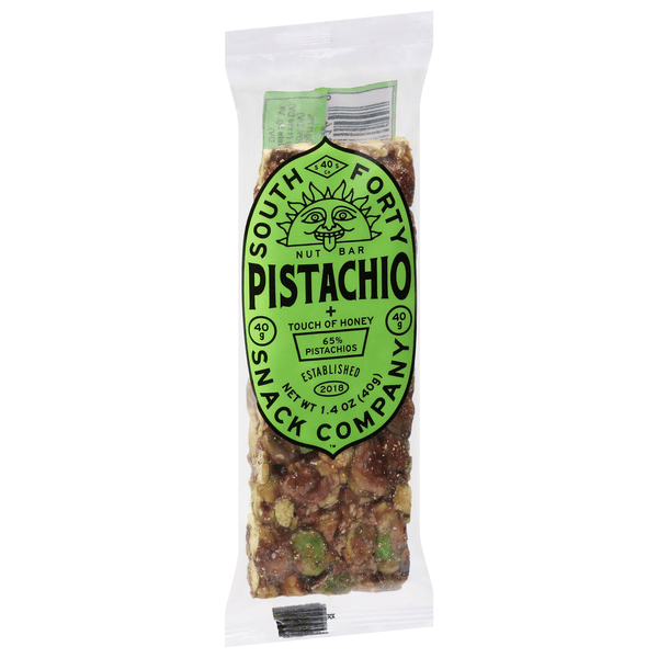 South Forty Snack Company Pistachio Nut Bar 1.4 oz | Hy-Vee Aisles