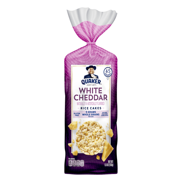 Quaker White Cheddar Rice Cakes | Hy-Vee Aisles Online Grocery
