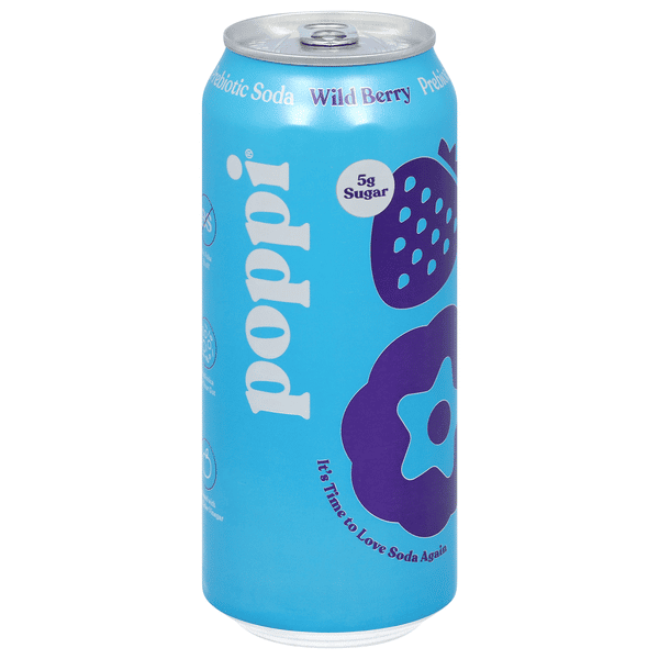 ホーリーピオーニ　250ml Poppi Prebiotic Soda, Wild Berry | Hy-Vee Aisles Online Grocery