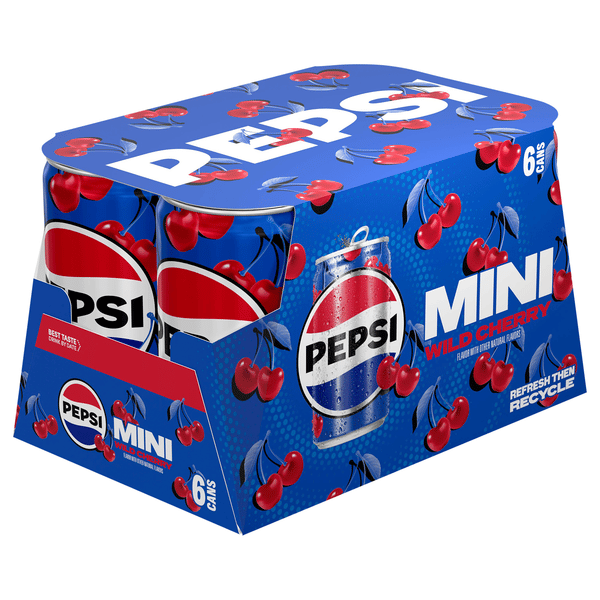 Pepsi Wild Cherry Mini, 6Pk | Hy-Vee Aisles Online Grocery Shopping