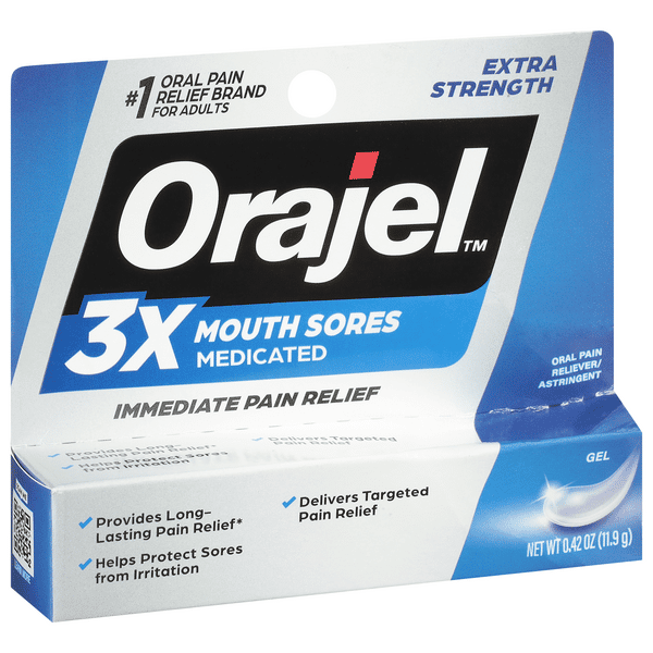 Orajel 3X Medicated for All Mouth Sores Instant Pain Relief | Hy