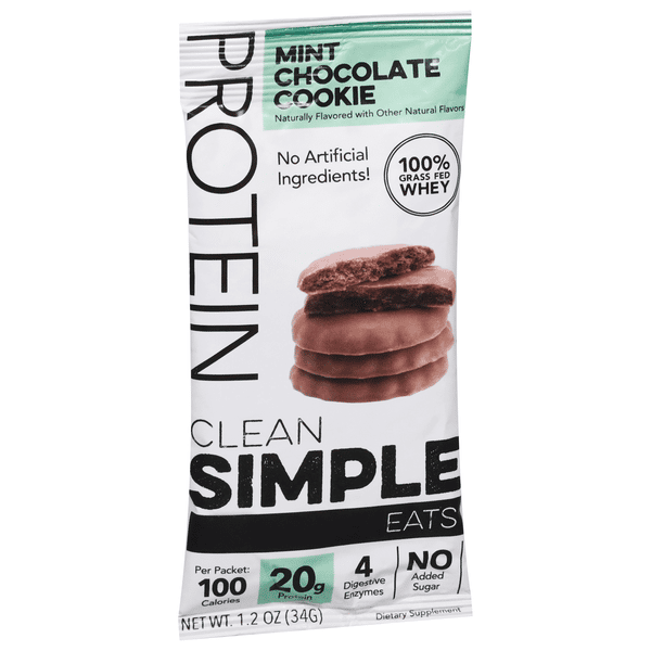 Clean Simple Eats Mint Chocolate Cookie Protein 1.2 oz | Hy-Vee