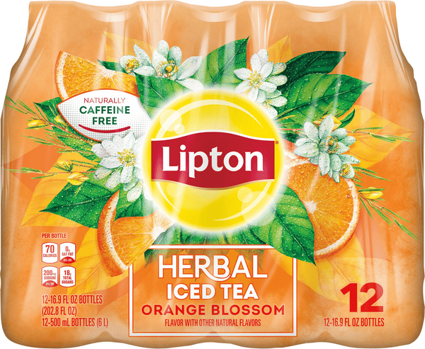 Lipton Herbal Orange Blossom Tea 12-16.9 Fl Oz | Hy-Vee Aisles