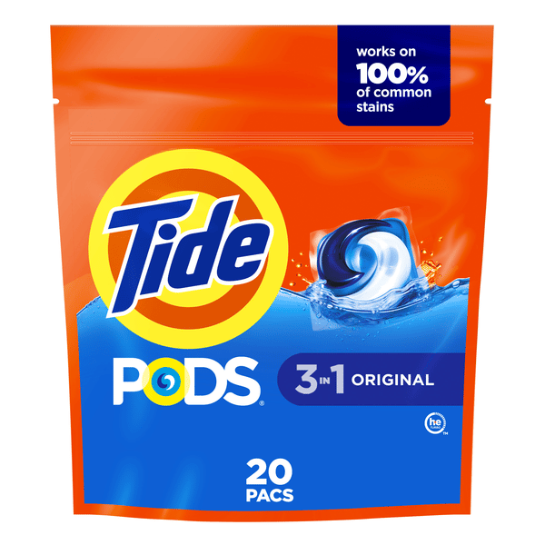 Tide PODS Original Scent Laundry Detergent Pacs 20Ct | Hy-Vee