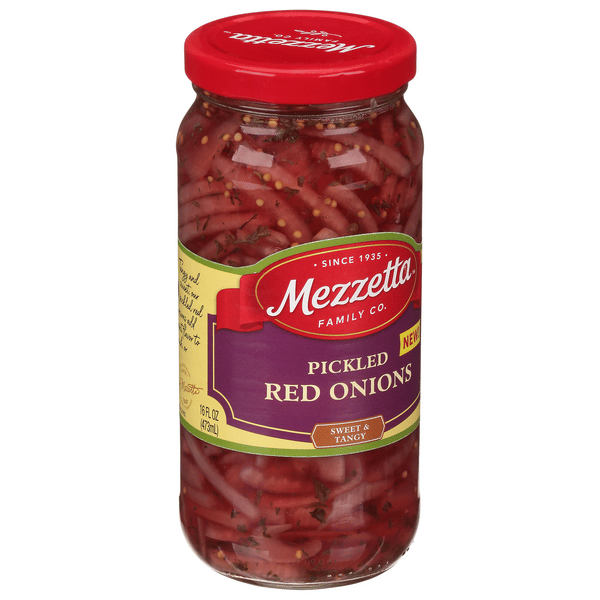 Mezzetta Pickled Sweet & Tangy Red Onions 16 fl oz | Hy-Vee Aisles