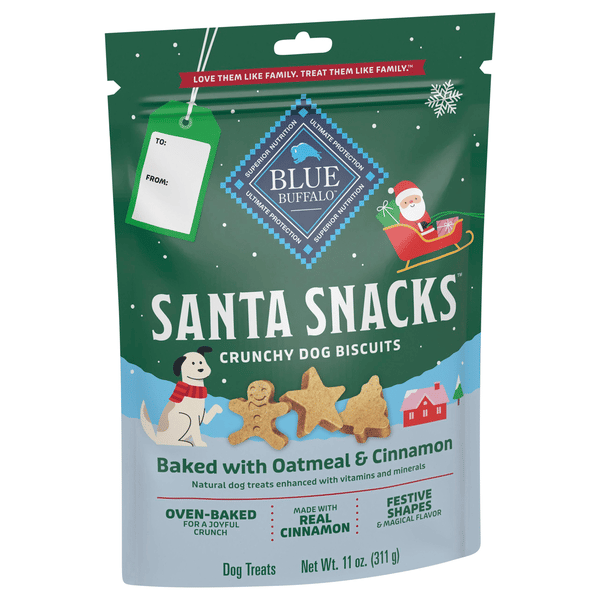 Blue Santa Snacks Crunch Dog Biscuits, Oatmeal & Cinnamon | Hy-Vee