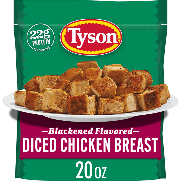 Tyson Frozen Blackened Flavored Diced Chicken Breast | Hy-Vee