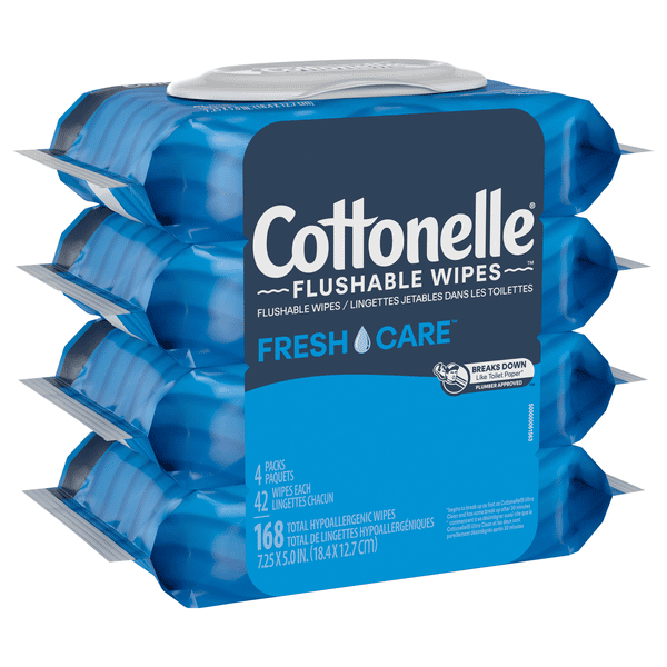Per Pack 240 Total Cottonelle FreshCare Flushable Cleansing Cloths ...