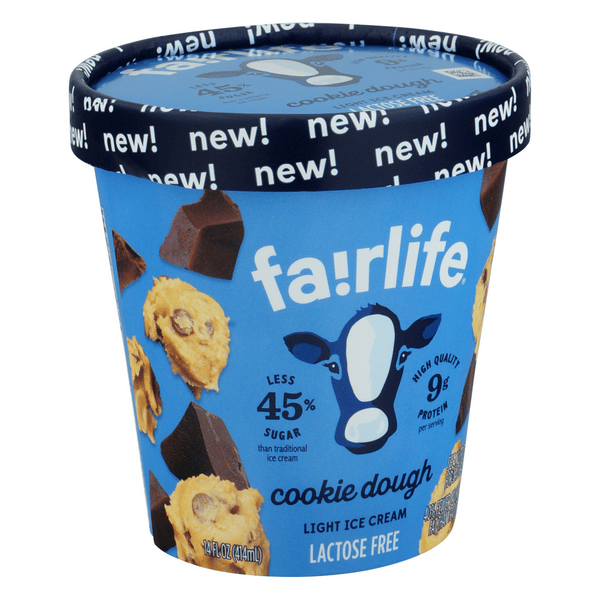 Fairlife Ice Cream, Light, Lactose Free, Cookie Dough | Hy-Vee
