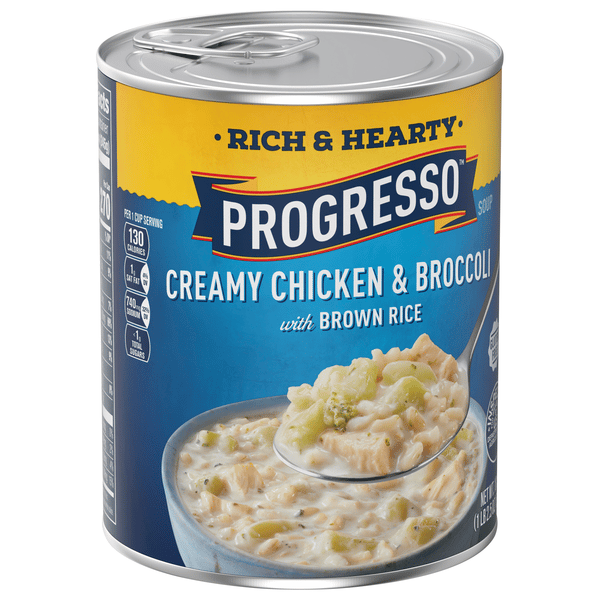 Progresso Rich & Hearty, Creamy Chicken & Broccoli Canned Soup