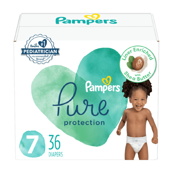 Pampers Pure Diapers, Size 7 (41+ Lb) | Hy-Vee Aisles Online