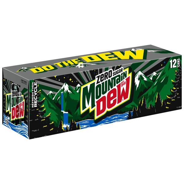 Mountain Dew Zero Sugar Zero Calorie Dew 12 Pack | Hy-Vee Aisles