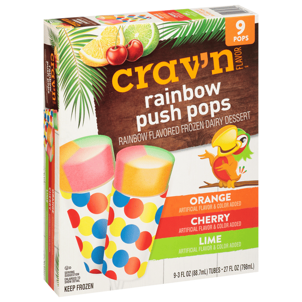 Crav'n Flavor Rainbow Push Pops 9-3 fl oz | Hy-Vee Aisles Online
