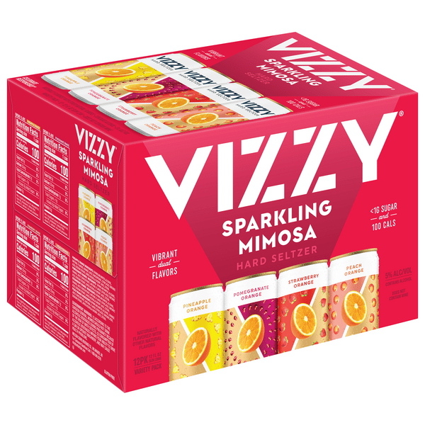 M PS 350mL×12本 Vizzy Mimosa Hard Seltzer Variety Pack 12Pk | Hy-Vee Aisles Online