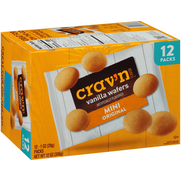CR VanilLa セット Crav'n Flavor Original Vanilla Mini Wafers 12-1 oz Packs | Hy-Vee
