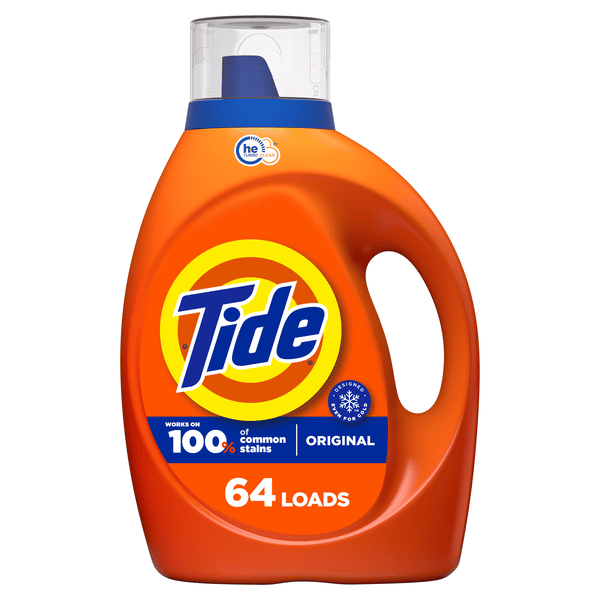 Tide Liquid Laundry Detergent, Original, 64 Loads, He Compatible