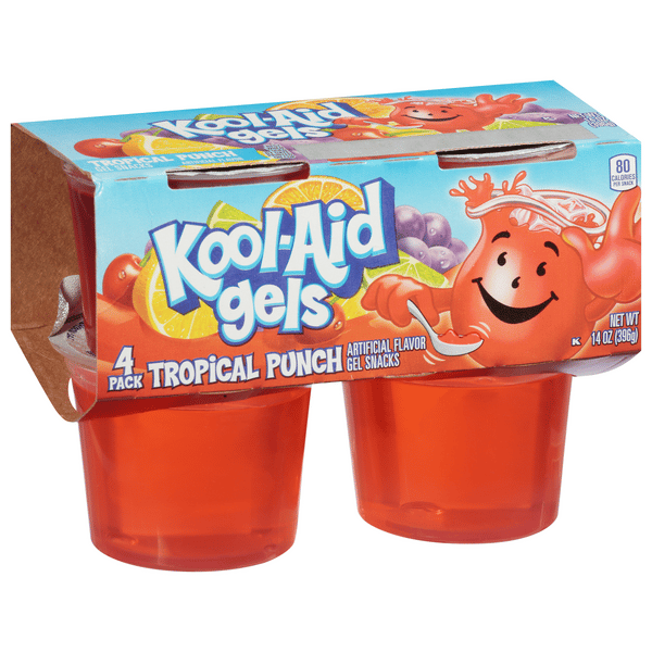 Kool-Aid Gels Tropical Punch Gel Snacks 4Ct | Hy-Vee Aisles Online