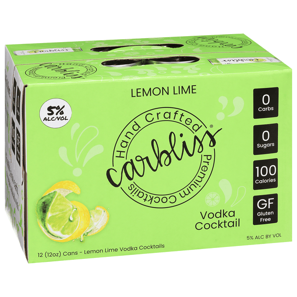 Carbliss Lemon Lime 12 Pack | Hy-Vee Aisles Online Grocery Shopping