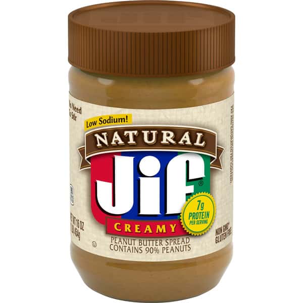 Jif Natural Low Sodium Creamy Peanut Butter | Hy-Vee Aisles Online