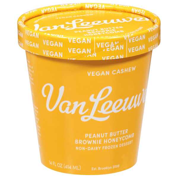 Van Leeuwen Non-Dairy Frozen Dessert, Vegan, Peanut Butter Brownie Van Leeuwen Non-Dairy Frozen Dessert, Vegan, Peanut Butter Brownie