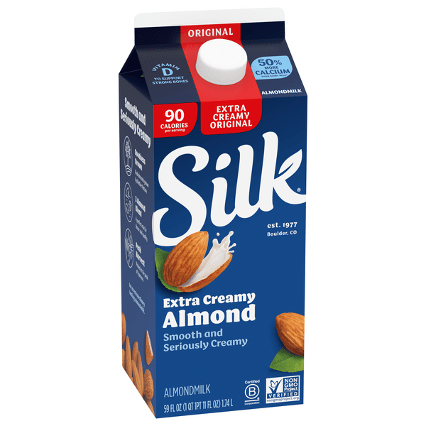 Silk Almond Milk, Original, Extra Creamy | Hy-Vee Aisles Online