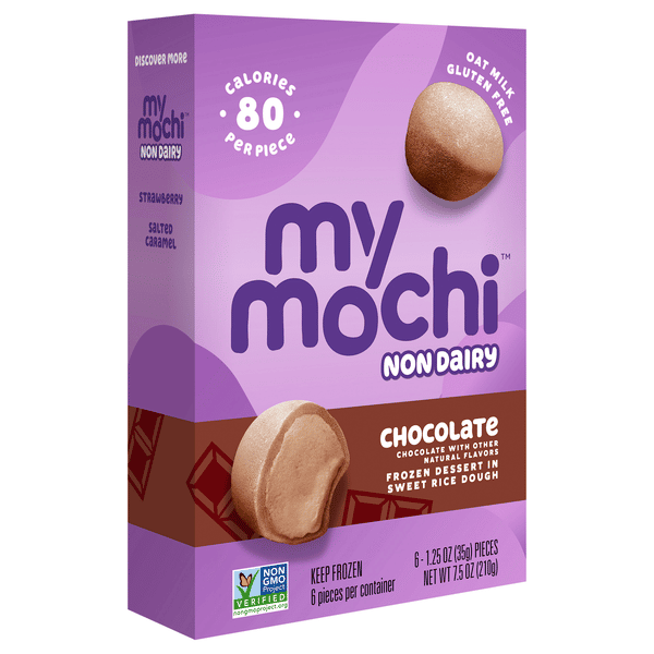 My/Mo Frozen Dessert, Mochi Cashew, Chocolate 6-1.5 Oz Pieces | Hy