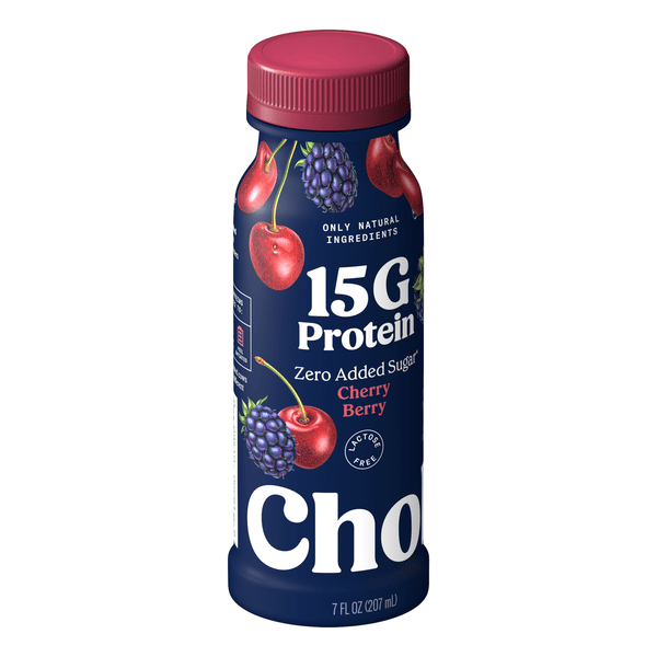 Chobani 15G Protein Drink, Zero Added Sugar, Cherry Berry Protein