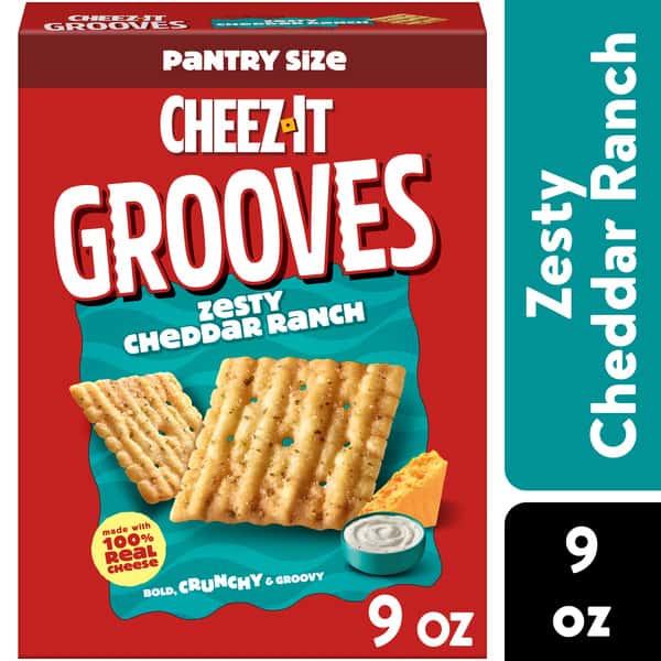Cheez-It Grooves Cheese Crackers Zesty Cheddar Ranch | Hy-Vee