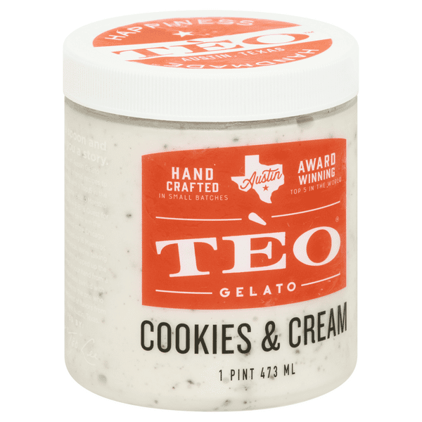 Teo Cookies & Cream Gelato 1 pt | Hy-Vee Aisles Online Grocery