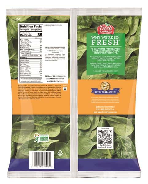 Fresh Express Baby Spinach Salad Blend Hy-Vee Aisles Online