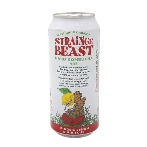 Strainge Beast Ginger, Lemon & Hibiscus Hard Kombucha | Hy-Vee