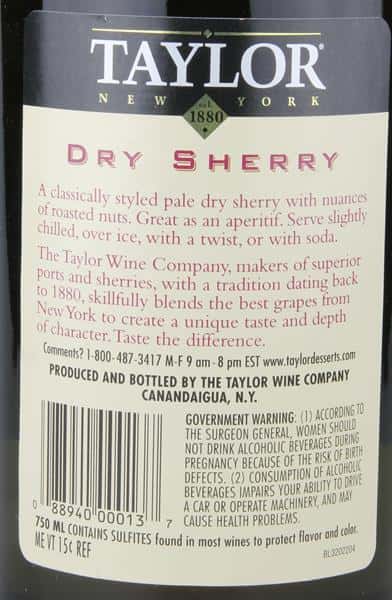 Taylor Dry Sherry | Hy-Vee Aisles Online Grocery Shopping