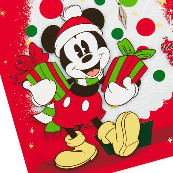 Hallmark Pack of Disney Christmas Cards, Jolly Joyful Mickey Mouse
