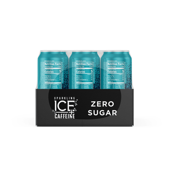 Sparkling ICE Caffeine, Blue Raspberry Flavored Sparkling Water