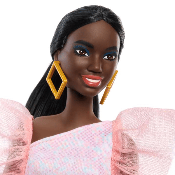 strapless open back dress Barbie Large 71cm Doll Black Hair