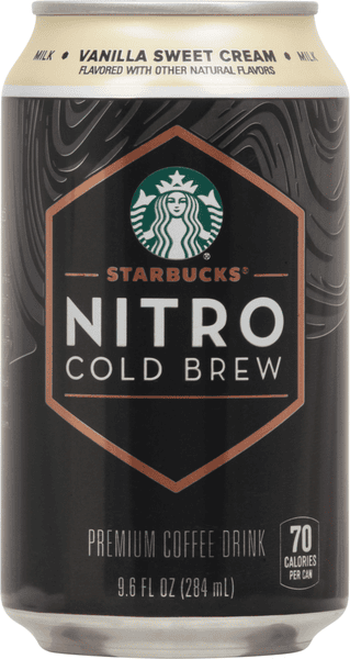 Starbucks Nitro Cold Brew Premium Coffee Drink, Vanilla Sweet