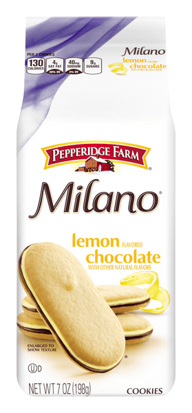 希少MilanoCollection2013 Pepperidge Farm Milano Lemon Flavored Chocolate Cookies | Hy-Vee