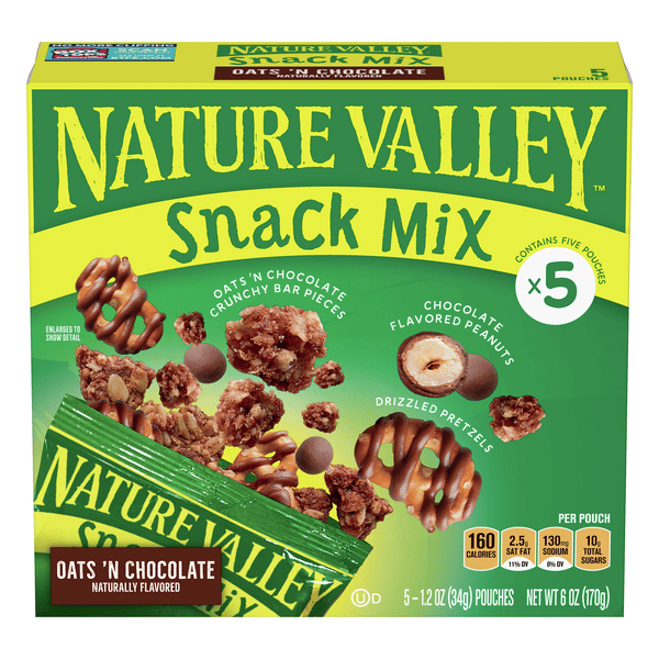 Nature Valley Crunchy Oats 'N Chocolate Snack Mix 5-1.2 oz Pouches