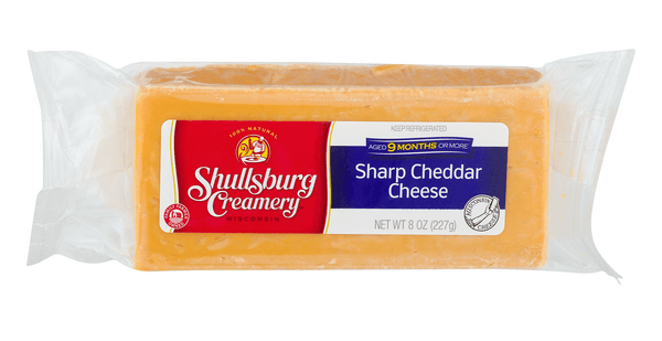 Shullsburg Creamery Sharp Cheddar Cheese 8 oz | Hy-Vee Aisles
